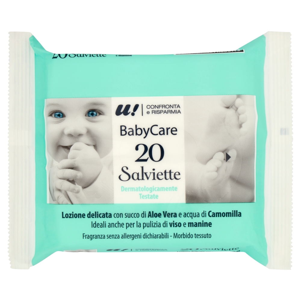 20 Salviette Baby Care U! Confronta e Risparmia